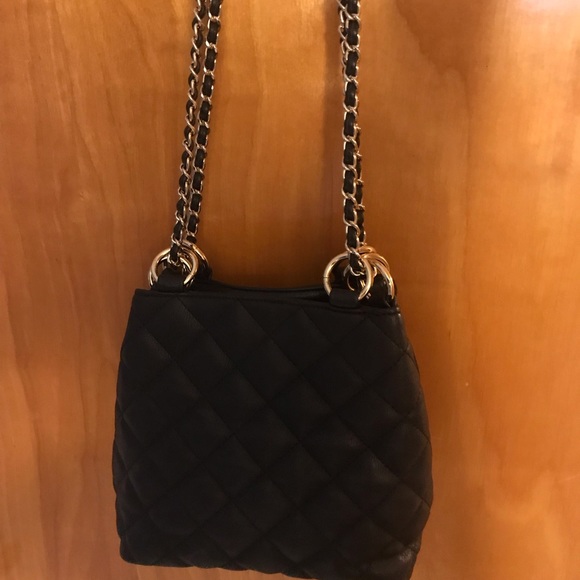Black faux leather purse - Picture 1 of 1